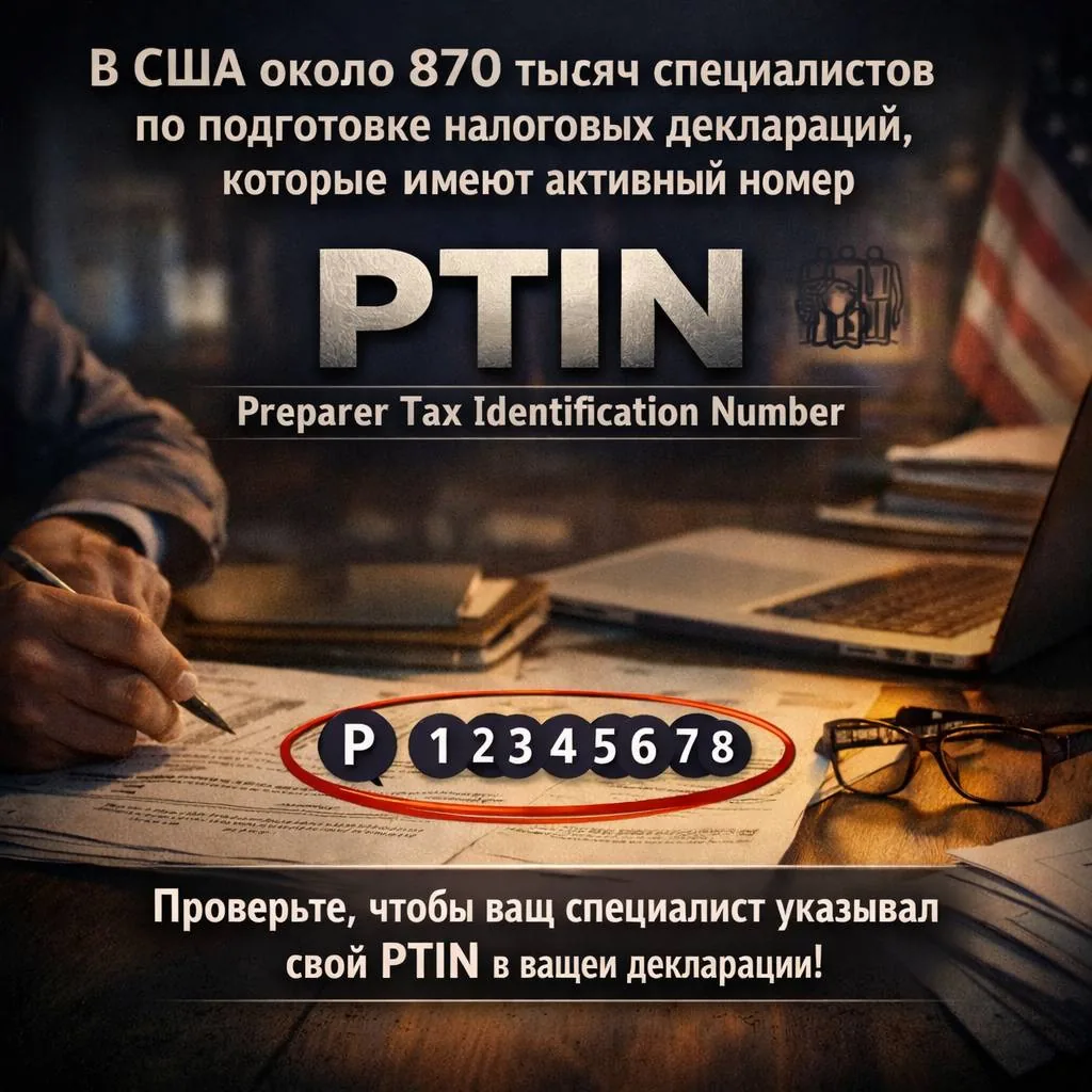 Document excerpt mentioning a Preparer Tax Identification Number related to tax filing details